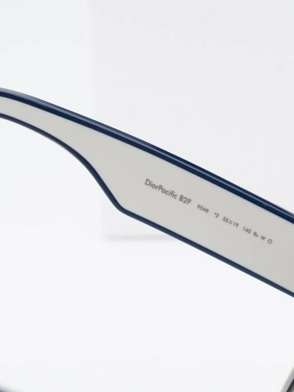 Dior DIORPACIFIC B2F 95A8 Square Sunglasses – White/Blue Green / Silver $310 $54